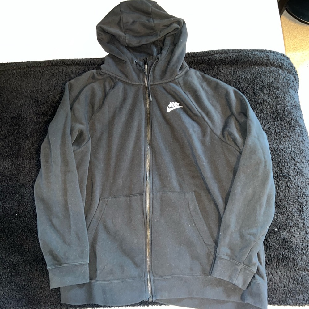 Brand New Full Zip Nike Hoodie, Size 1X, Black